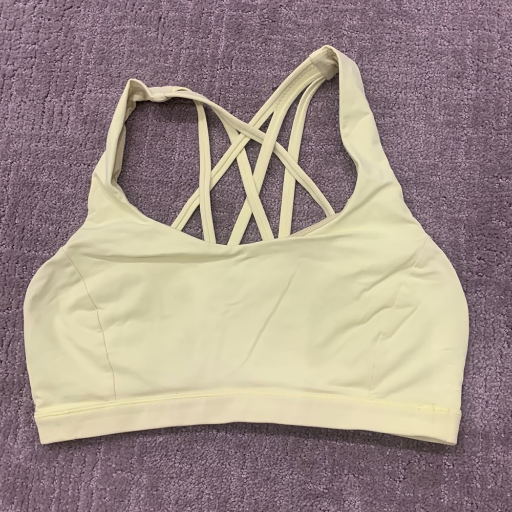 lululemon yellow sports bra